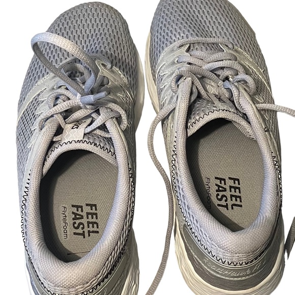 ASICS ROAD HAWK FF2 GRAY FEEL FAST RUNNING Womens Size 10 SHOES - Picture 2 of 8